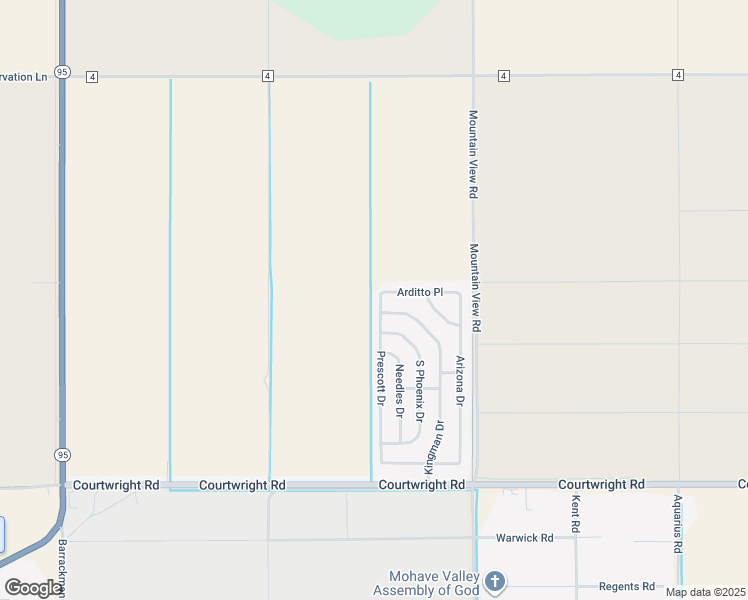 map of restaurants, bars, coffee shops, grocery stores, and more near 9775 Prescott Drive in Mohave Valley