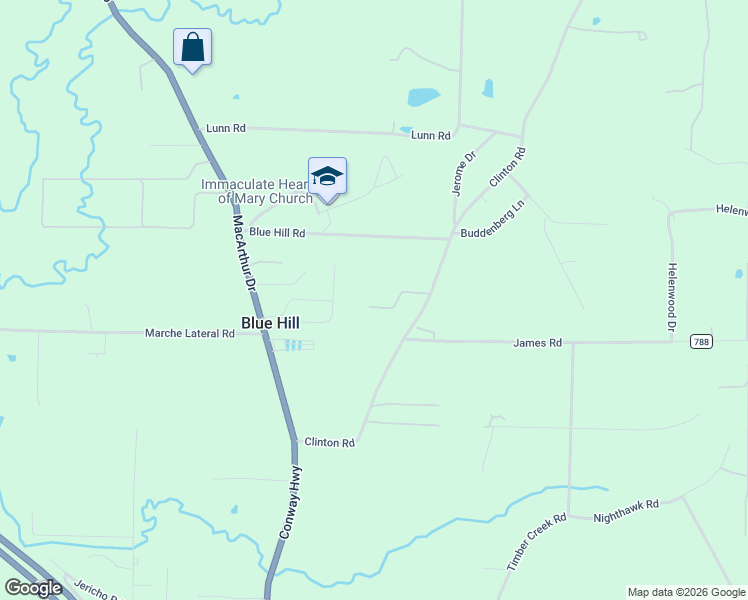 map of restaurants, bars, coffee shops, grocery stores, and more near 404 Clinton Road in North Little Rock