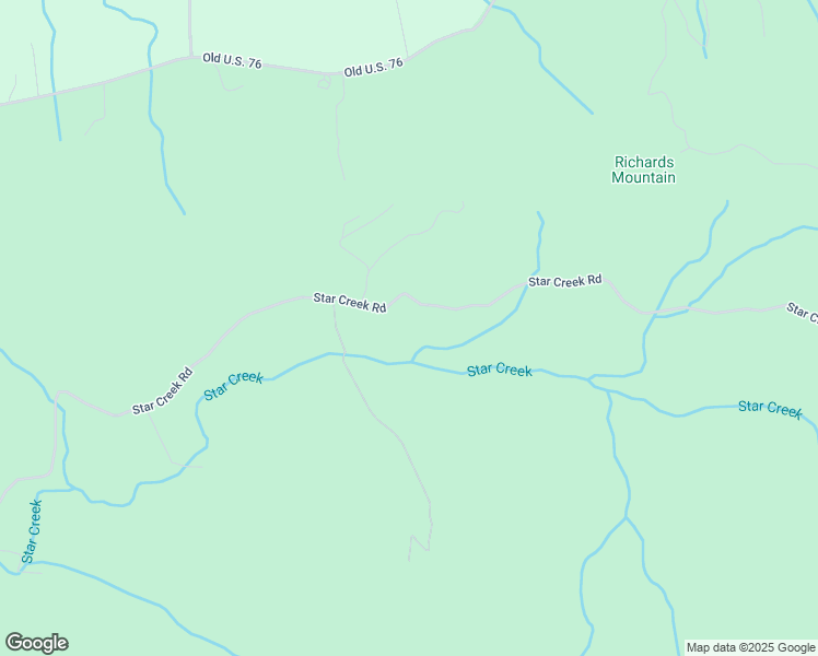 map of restaurants, bars, coffee shops, grocery stores, and more near 2252 Star Creek Road in Morganton