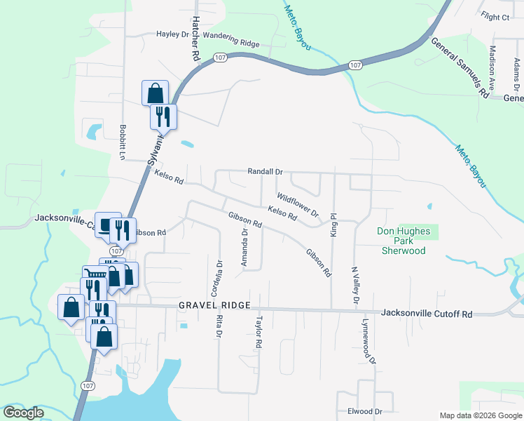map of restaurants, bars, coffee shops, grocery stores, and more near 219 Kelso Road in Jacksonville