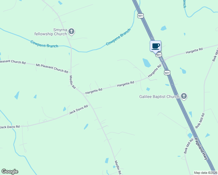 map of restaurants, bars, coffee shops, grocery stores, and more near 2520 Hargette Road in Monroe