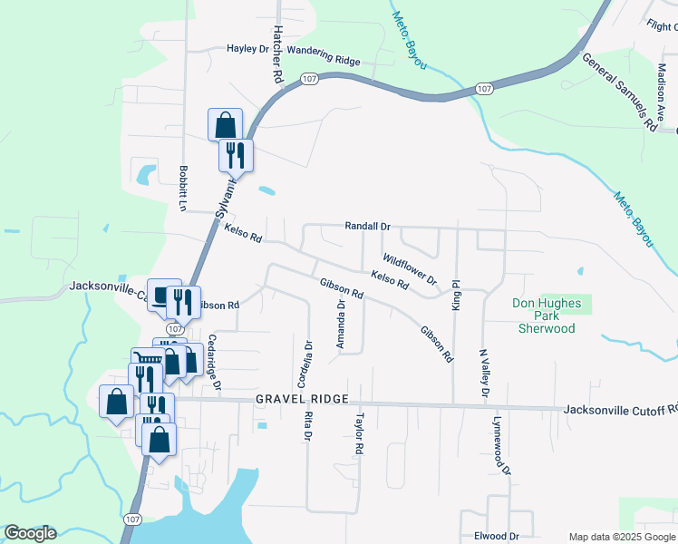 map of restaurants, bars, coffee shops, grocery stores, and more near 208 Kelso Road in Jacksonville