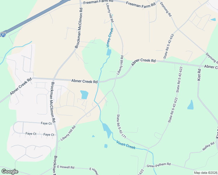 map of restaurants, bars, coffee shops, grocery stores, and more near 1198 Abner Creek Road in Greer