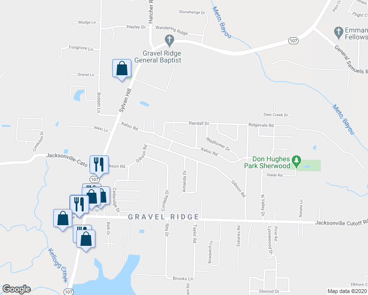 map of restaurants, bars, coffee shops, grocery stores, and more near 219 Kelso Road in Jacksonville