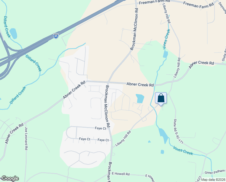 map of restaurants, bars, coffee shops, grocery stores, and more near 813 Brockman McClimon Road in Greer