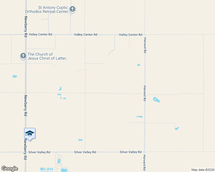map of restaurants, bars, coffee shops, grocery stores, and more near 46300 Palos Verdes Road in Newberry Springs
