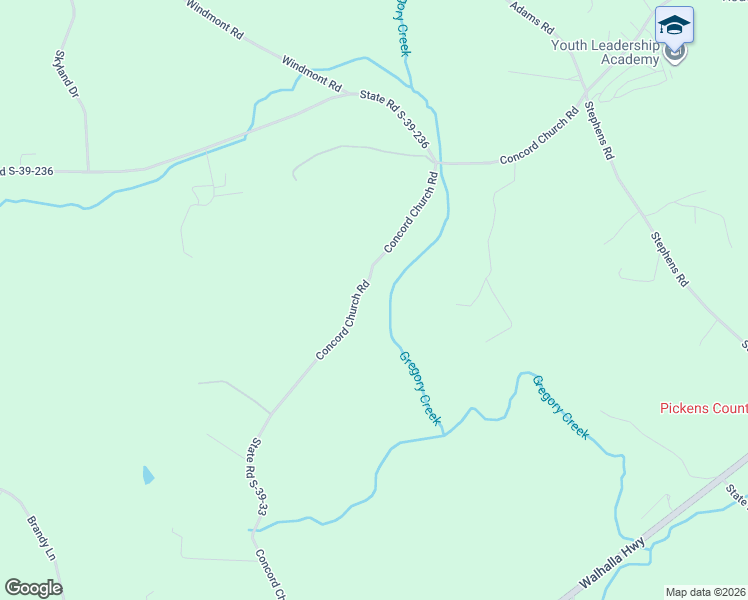 map of restaurants, bars, coffee shops, grocery stores, and more near 362-412 Concord Church Road in Pickens