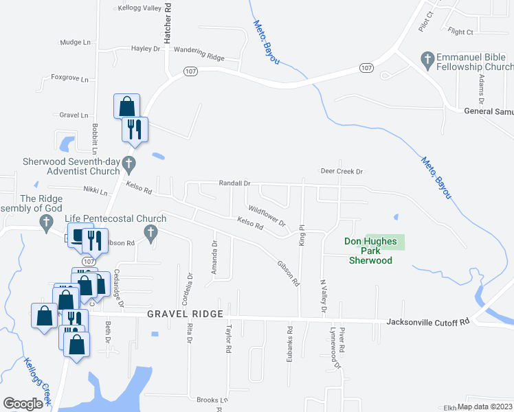 map of restaurants, bars, coffee shops, grocery stores, and more near 149 Wildflower Drive in Jacksonville