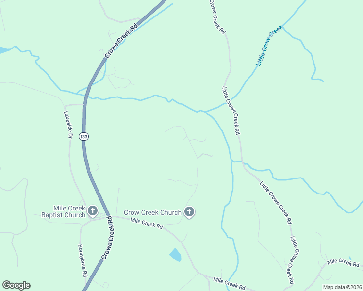 map of restaurants, bars, coffee shops, grocery stores, and more near 251 Crowe Creek Church Road in Six Mile