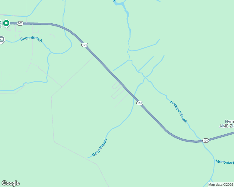 map of restaurants, bars, coffee shops, grocery stores, and more near State Highway 101 in Havelock