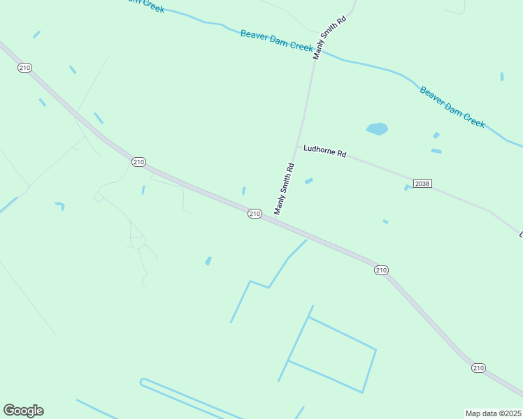 map of restaurants, bars, coffee shops, grocery stores, and more near 13243 North Carolina 210 in Roseboro