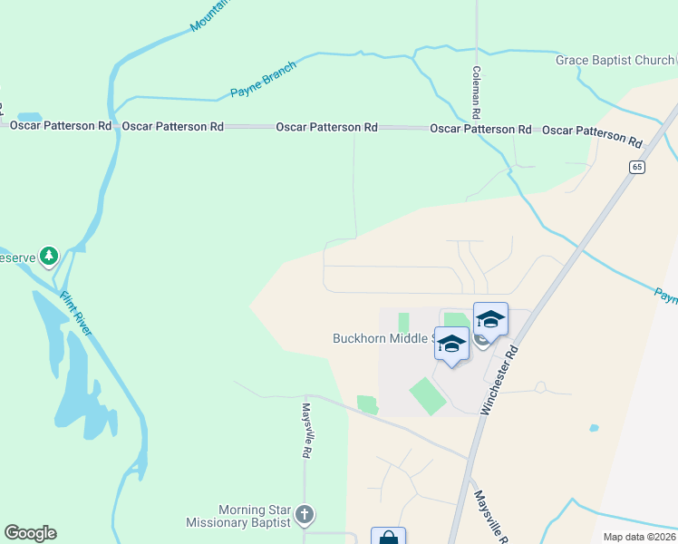 map of restaurants, bars, coffee shops, grocery stores, and more near 256 Paladin Street in New Market