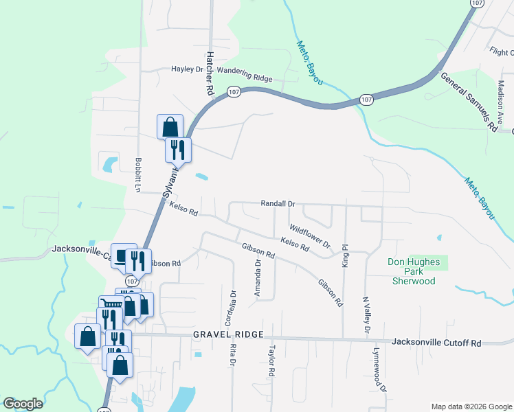 map of restaurants, bars, coffee shops, grocery stores, and more near 226 Randall Drive in Jacksonville