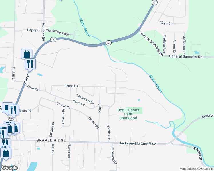 map of restaurants, bars, coffee shops, grocery stores, and more near 4 Ridgevale Road in Jacksonville