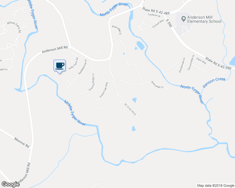 map of restaurants, bars, coffee shops, grocery stores, and more near 221 Moore Dairy Road in Moore