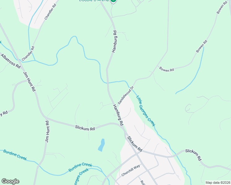 map of restaurants, bars, coffee shops, grocery stores, and more near 320 Hamburg Road in Easley