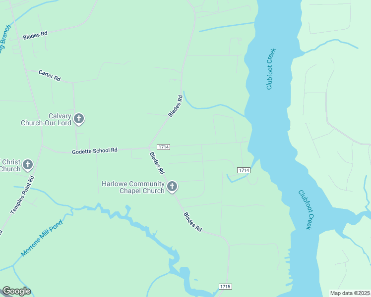 map of restaurants, bars, coffee shops, grocery stores, and more near 516 Godette School Road in Havelock