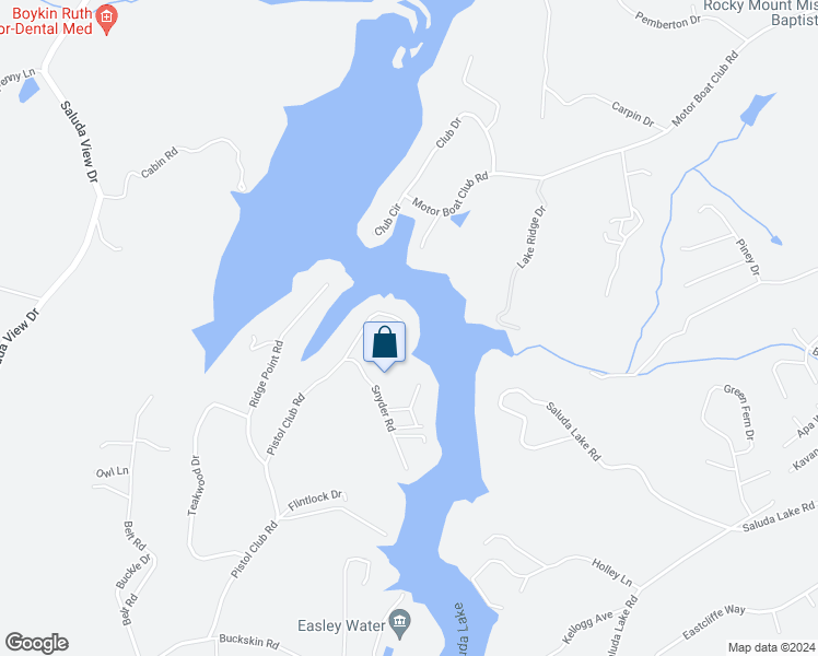 map of restaurants, bars, coffee shops, grocery stores, and more near 746 Pistol Club Road in Easley