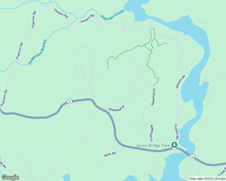 map of restaurants, bars, coffee shops, grocery stores, and more near Winterberry Trail in Clayton