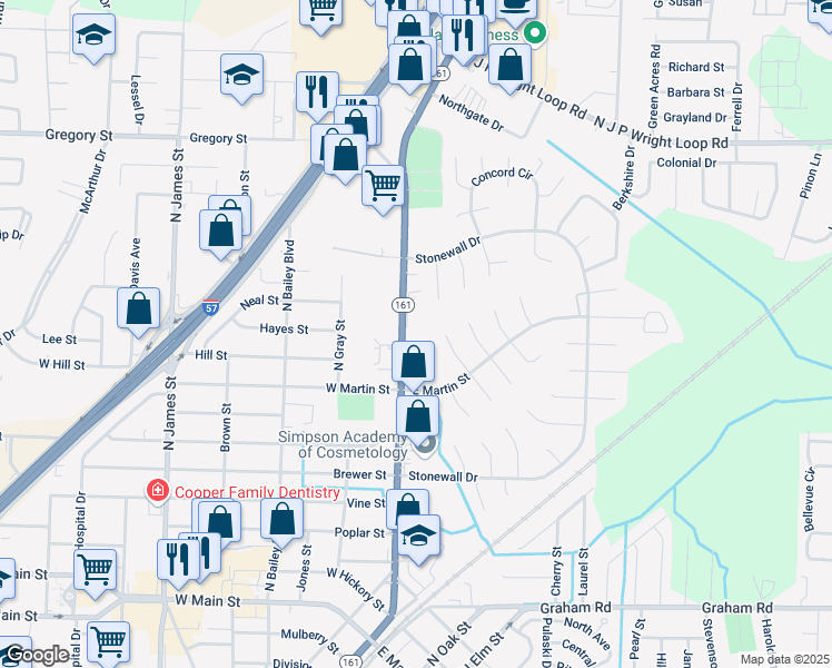 map of restaurants, bars, coffee shops, grocery stores, and more near 901 North 1st Street in Jacksonville