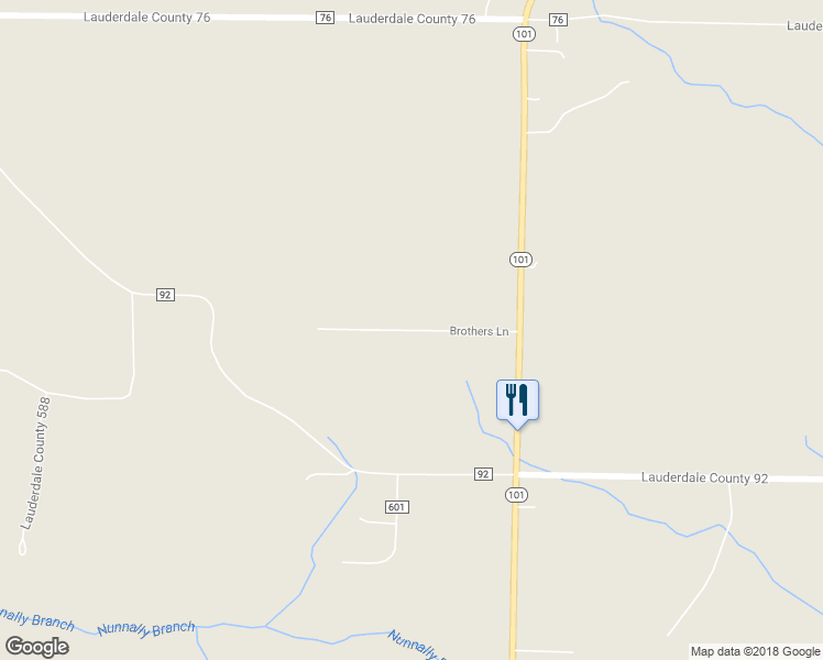 map of restaurants, bars, coffee shops, grocery stores, and more near Brothers Lane in Rogersville