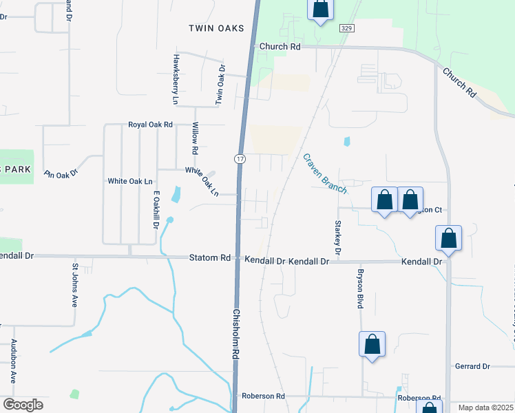 map of restaurants, bars, coffee shops, grocery stores, and more near 4468 Chisholm Road in Florence
