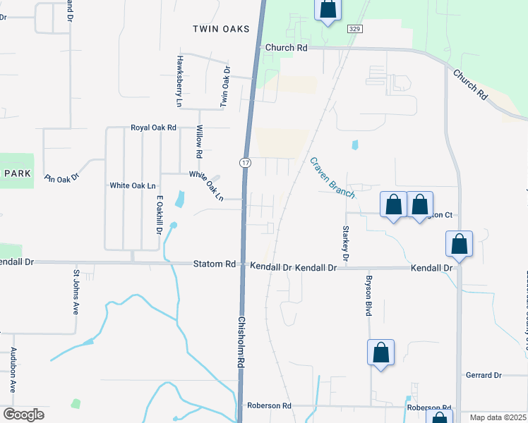 map of restaurants, bars, coffee shops, grocery stores, and more near 4468 Chisholm Road in Florence