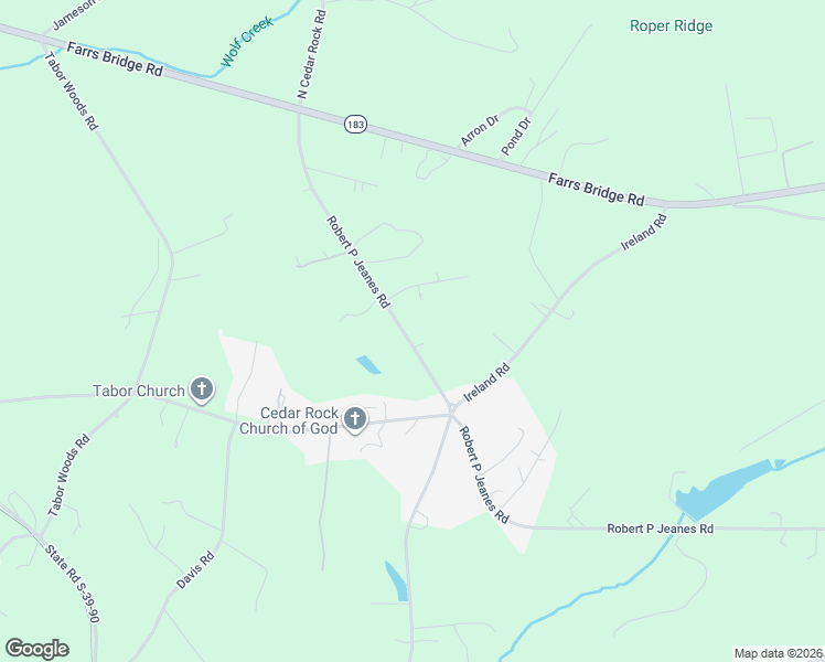 map of restaurants, bars, coffee shops, grocery stores, and more near 1264 Robert P Jeanes Road in Easley