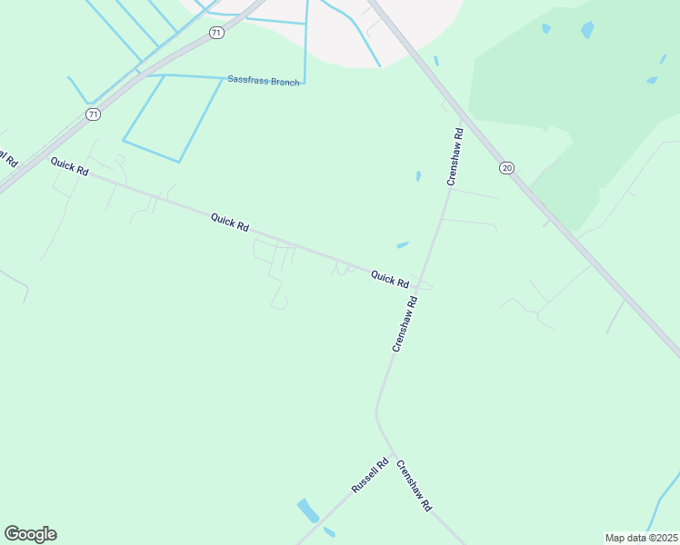 map of restaurants, bars, coffee shops, grocery stores, and more near 850 Quick Road in Lumber Bridge