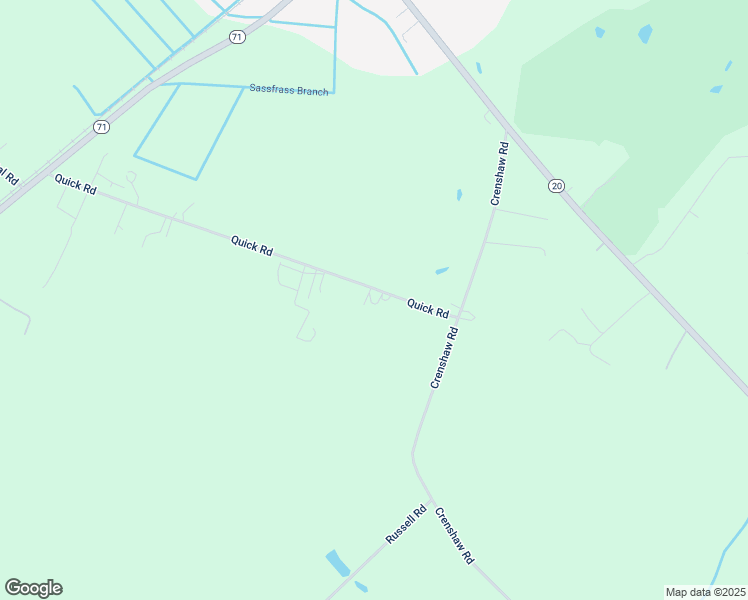 map of restaurants, bars, coffee shops, grocery stores, and more near 850 Quick Road in Lumber Bridge
