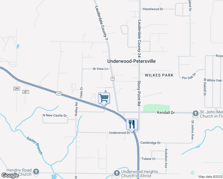 map of restaurants, bars, coffee shops, grocery stores, and more near 2-100 Oak Court in Florence
