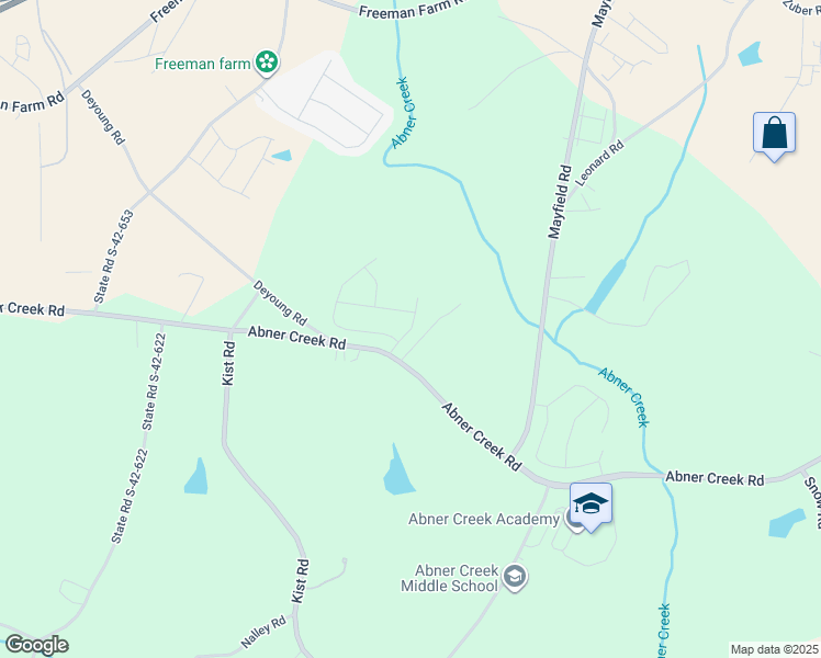 map of restaurants, bars, coffee shops, grocery stores, and more near Sandpine Way in Greer