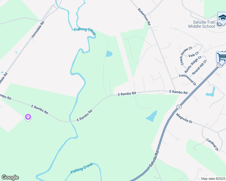 map of restaurants, bars, coffee shops, grocery stores, and more near 592 East Rambo Road in Rock Hill