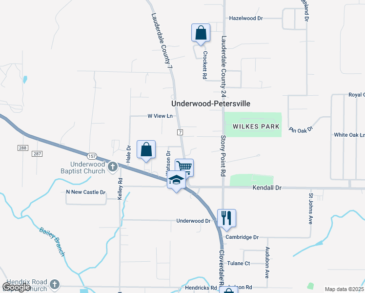 map of restaurants, bars, coffee shops, grocery stores, and more near 2 Oak Court in Florence