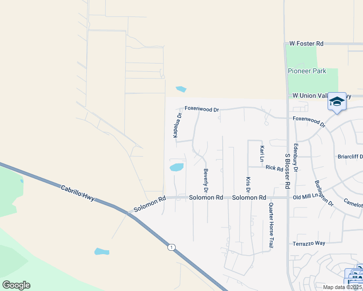 map of restaurants, bars, coffee shops, grocery stores, and more near 1442 Kona Way in Santa Maria