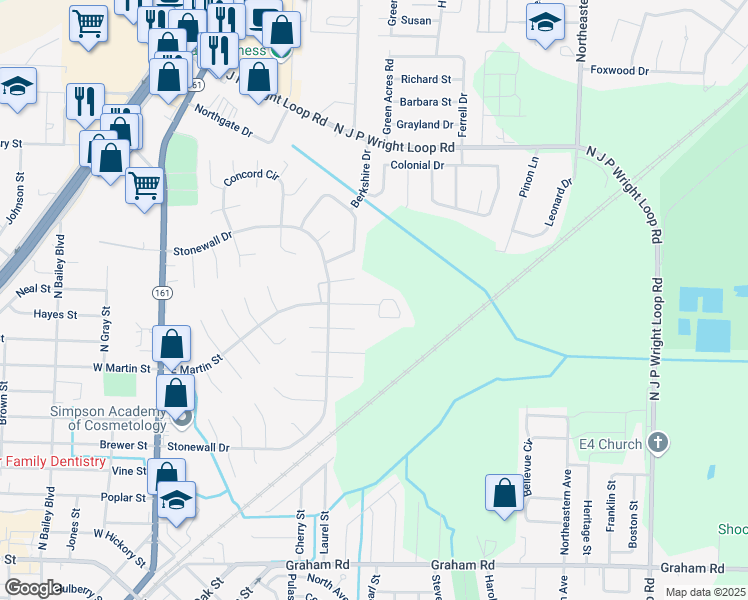 map of restaurants, bars, coffee shops, grocery stores, and more near 802 East Martin Street in Jacksonville