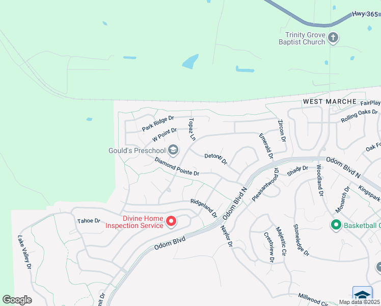 map of restaurants, bars, coffee shops, grocery stores, and more near 135 Detonti Drive in Maumelle