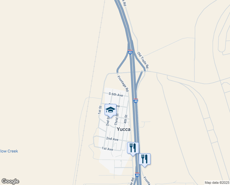 map of restaurants, bars, coffee shops, grocery stores, and more near 12151 South 3rd Street in Yucca