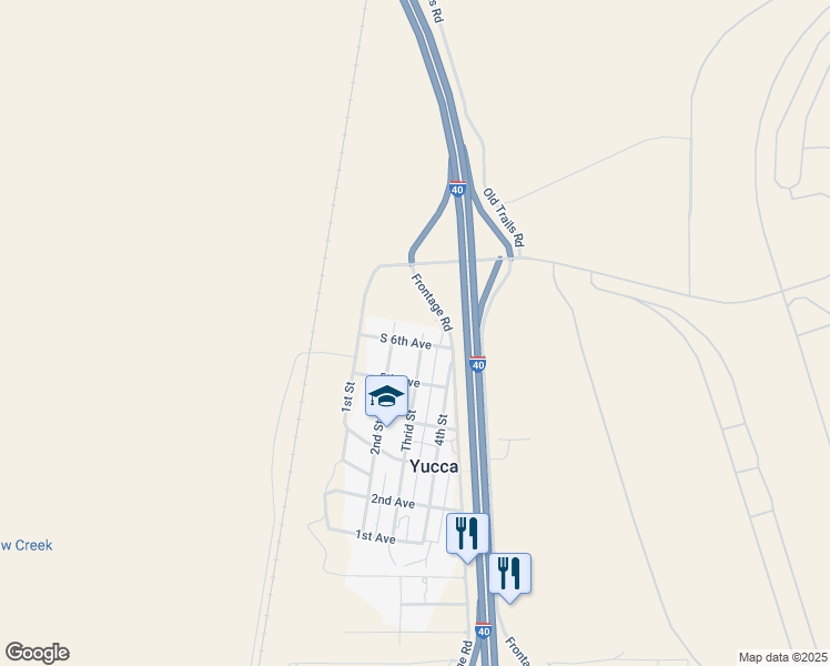 map of restaurants, bars, coffee shops, grocery stores, and more near 12151 South 3rd Street in Yucca