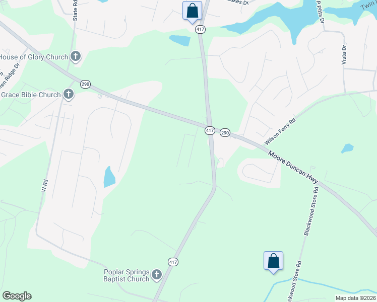 map of restaurants, bars, coffee shops, grocery stores, and more near 365 Amelia Springs Lane in Moore