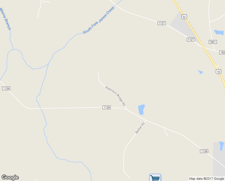 map of restaurants, bars, coffee shops, grocery stores, and more near Robinson Bridge Road in Anson County