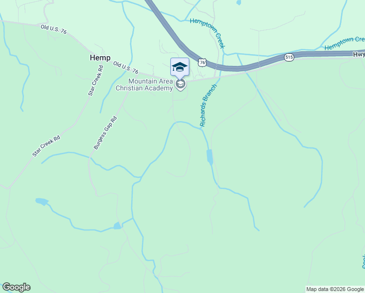 map of restaurants, bars, coffee shops, grocery stores, and more near 430 Sundance Drive in Morganton