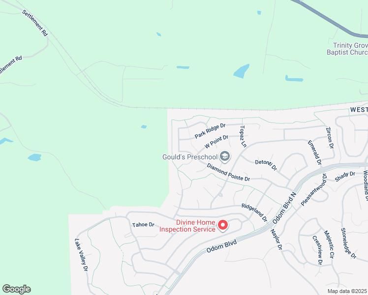 map of restaurants, bars, coffee shops, grocery stores, and more near 161 Diamond Pointe Drive in Maumelle