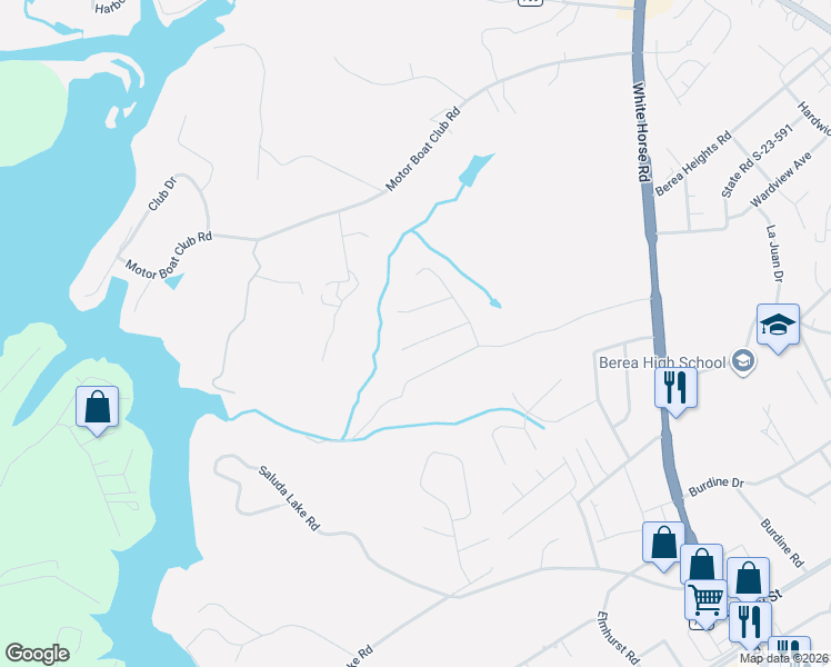 map of restaurants, bars, coffee shops, grocery stores, and more near 15 Glen Haven Court in Greenville