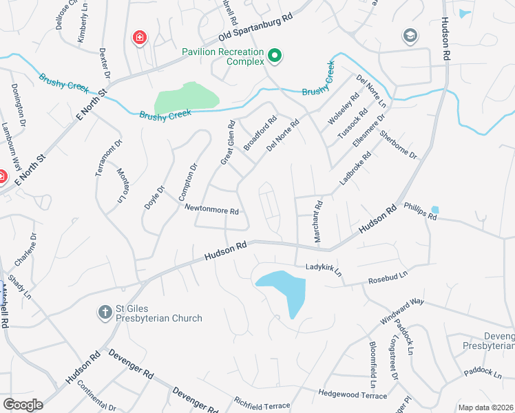 map of restaurants, bars, coffee shops, grocery stores, and more near 129 Applewood Drive in Greenville