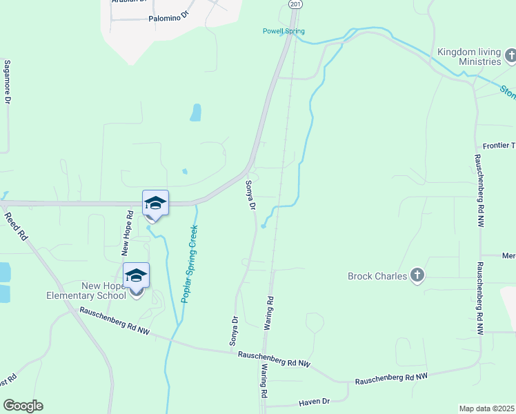 map of restaurants, bars, coffee shops, grocery stores, and more near 3194 Sonya Drive in Dalton