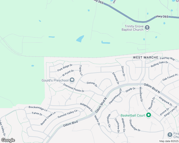 map of restaurants, bars, coffee shops, grocery stores, and more near 53 Emerald Drive in Maumelle
