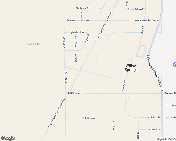 map of restaurants, bars, coffee shops, grocery stores, and more near 3500 75th Street West in Rosamond