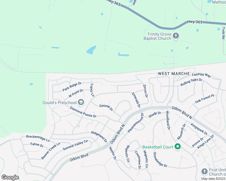 map of restaurants, bars, coffee shops, grocery stores, and more near 39 Emerald Drive in Maumelle