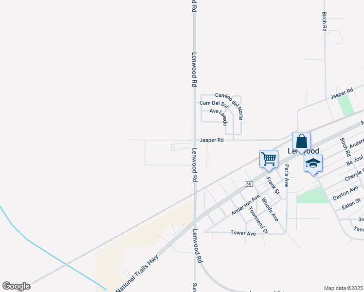 map of restaurants, bars, coffee shops, grocery stores, and more near 3890 Lenwood Road in Barstow
